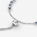 Pandora Jewelry Blue and Clear Sparkle Slider Bracelet 599377C01