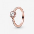 Pandora Jewelry Classic Sparkle Halo Ring Rose gold plated 188861C01
