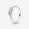Pandora Jewelry Clear Three-Stone Ring Sterling silver 196242CZ