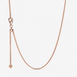 Pandora Jewelry Curb Chain Necklace Rose gold plated 388283