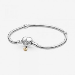 Pandora Jewelry Disney Princess Pandora Jewelry Moments Heart Snake Chain Bracelet 569563C01