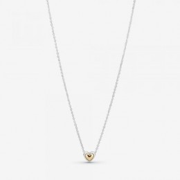 Pandora Jewelry Domed Golden Heart Collier Necklace 399399C00