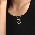 Pandora Jewelry Double Hoop T-bar Necklace 399039C01