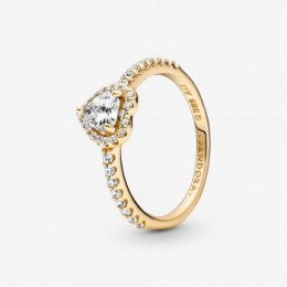 Pandora Jewelry Elevated Heart Ring Gold 159139C01