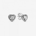 Pandora Jewelry Elevated Heart Stud Earrings Sterling silver 298427C01