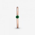 Pandora Jewelry Green Solitaire Ring 189259C05