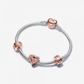 Pandora Jewelry Intertwined Love Hearts Bracelet Gift Set B801630