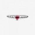 Pandora Jewelry July Blazing Red Beaded Ring 198867C02