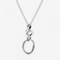Pandora Jewelry Knotted Heart Pendant Necklace 398078CZ
