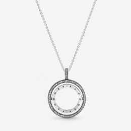 Pandora Jewelry Logo Circle Necklace 397410CZ