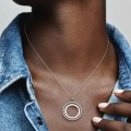 Pandora Jewelry Logo Circle Necklace 397410CZ