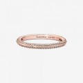 Pandora Jewelry ME Pave Ring Rose gold plated 189679C01