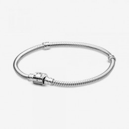 Pandora Jewelry Moments Barrel Clasp Snake Chain Bracelet Sterling silver 598816C00