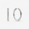 Pandora Jewelry Moments Charm Hoop Earrings Sterling silver 299532C00