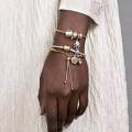 Pandora Jewelry Moments Heart Clasp Snake Chain Bracelet Two-tone 568707C00
