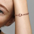 Pandora Jewelry Moments Multi Snake Chain Bracelet Rose gold plated 589338C00