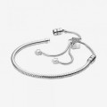 Pandora Jewelry Moments Pave Star and Snake Chain Sliding Bracelet 598528C01