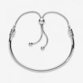 Pandora Jewelry Moments Slider Bangle Sterling silver 597953CZ