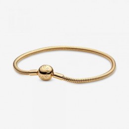 Pandora Jewelry Moments Snake Chain Bracelet Gold plated 568748C00