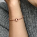 Pandora Jewelry Moments Snake Chain Bracelet Rose gold plated 580728