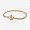Pandora Jewelry Moments Sparkling Crown O Snake Chain Bracelet Gold plated 569046C01