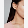 Pandora Jewelry Pave Heart Hoop Earrings Sterling silver 297290CZ