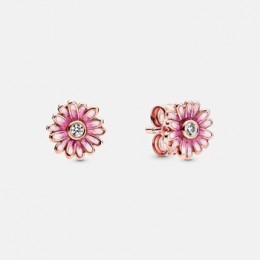 Pandora Jewelry Pink Daisy Flower Stud Earrings 288773C01