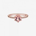 Pandora Jewelry Pink Sparkling Crown Solitaire Ring 188289C01