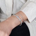 Pandora Jewelry Polished Wishbone Bangle 597791