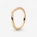 Pandora Jewelry Polished Wishbone Ring Gold plated 168742C00