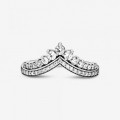 Pandora Jewelry Princess Wishbone Ring Sterling silver 197736CZ