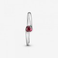 Pandora Jewelry Red Tilted Heart Solitaire Ring 199267C01