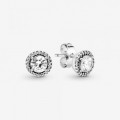 Pandora Jewelry Round Sparkle Stud Earrings Sterling silver 296272CZ