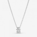 Pandora Jewelry Sparkling Collier Round & Square Pendant Necklace 390048C01
