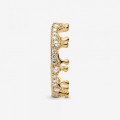 Pandora Jewelry Sparkling Crown Ring Gold plated 167119CZ