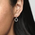 Pandora Jewelry Sparkling Double Hoop Earrings Sterling silver 299052C01