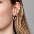 Pandora Jewelry Sparkling Double Hoop Earrings Sterling silver 299052C01