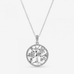 Pandora Jewelry Sparkling Family Tree Necklace 390384CZ