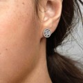 Pandora Jewelry Sparkling Family Tree Stud Earrings 297843CZ
