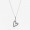 Pandora Jewelry Sparkling Freehand Heart Pendant Necklace 398688C01