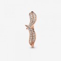 Pandora Jewelry Sparkling Leaves Ring Rose gold plated 189533C01