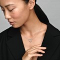 Pandora Jewelry Sparkling Open Heart Necklace 590534CZ