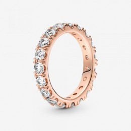 Pandora Jewelry Sparkling Row Eternity Ring Rose gold plated 180050C01