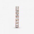 Pandora Jewelry Sparkling Row Eternity Ring Rose gold plated 180050C01