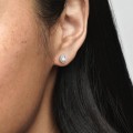 Pandora Jewelry Sparkling Teardrop Halo Stud Earrings Sterling silver 296252CZ