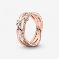 Pandora Jewelry Sparkling Triple Band Ring 189400C01