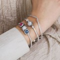 Pandora Jewelry Sparkling Wishbone Bangle 597837CZ