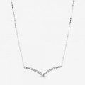 Pandora Jewelry Sparkling Wishbone Necklace 397802CZ