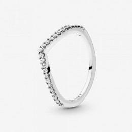 Pandora Jewelry Sparkling Wishbone Ring Sterling silver 196316CZ