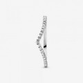 Pandora Jewelry Sparkling Wishbone Ring Sterling silver 196316CZ